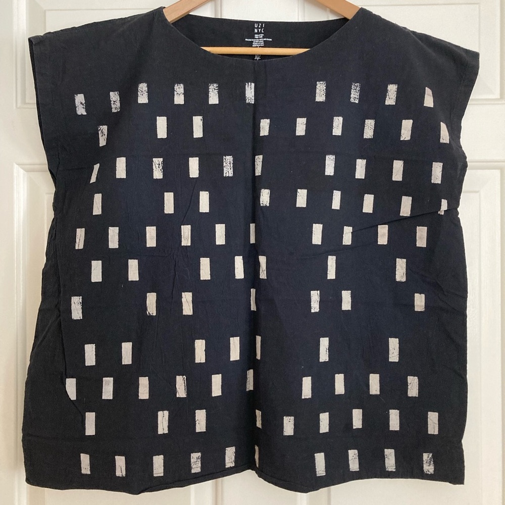UZI NYC “black disko” top